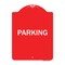 Signmission Designer Series Sign-Parking, Red & White Aluminum Architectural Sign, 18" x 24", RW-1824-23478 A-DES-RW-1824-23478 - alternate 1